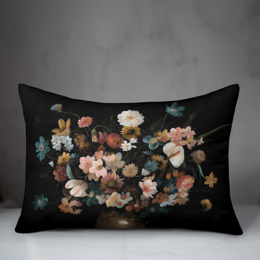 Gloomy Florals, Vase 14"x20" Spun Poly Pillow