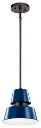 Kichler 59003CBL One Light Outdoor Pendant, Catalina Blue Finish