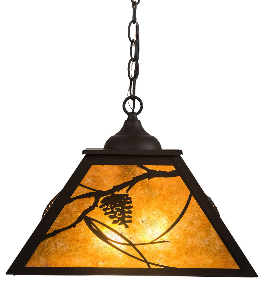 16 Square Whispering Pines Pendant