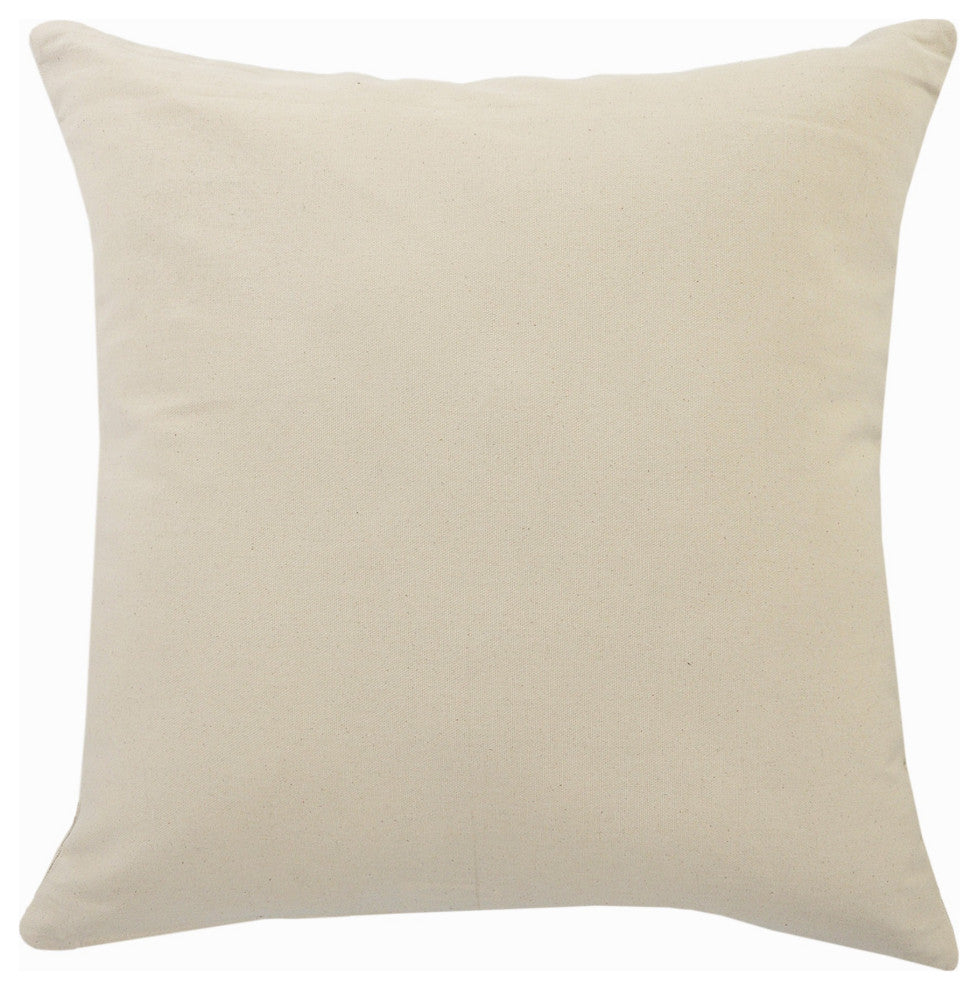 Tufted White Geometric Diamond Throw Pillow