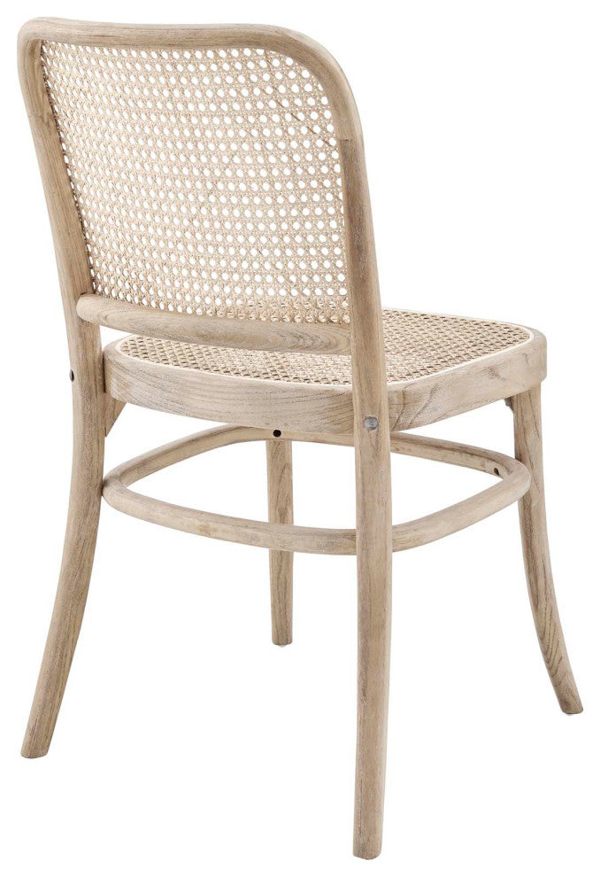 Winona Wood Dining Side Chair Set of 2, Gray
