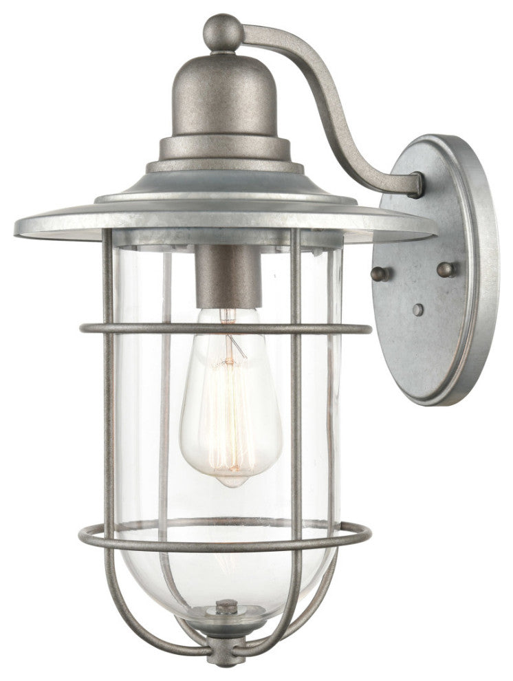 Millennium 2931-GA One Light Outdoor Wall Bracket, Galvanized Finish