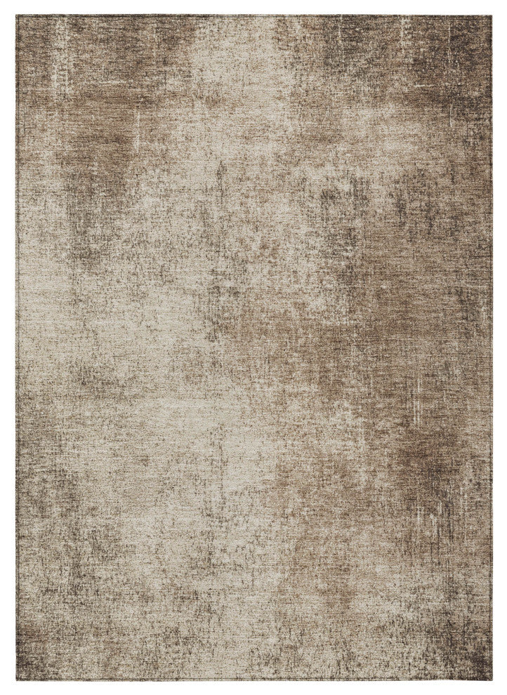 Machine Washable Indoor/Outdoor Chantille ACN1903 Taupe 9' x 12' Rug