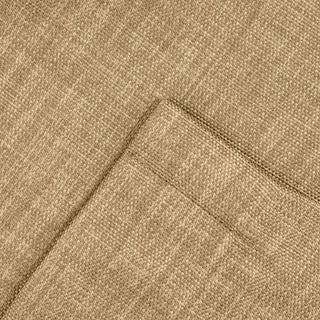 Hudson Rod Pocket Pair Curtains with Tiebacks, Flax, 100" X 63"