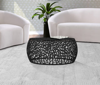 Priya Aluminum Coffee Table, Black, Coffee Table