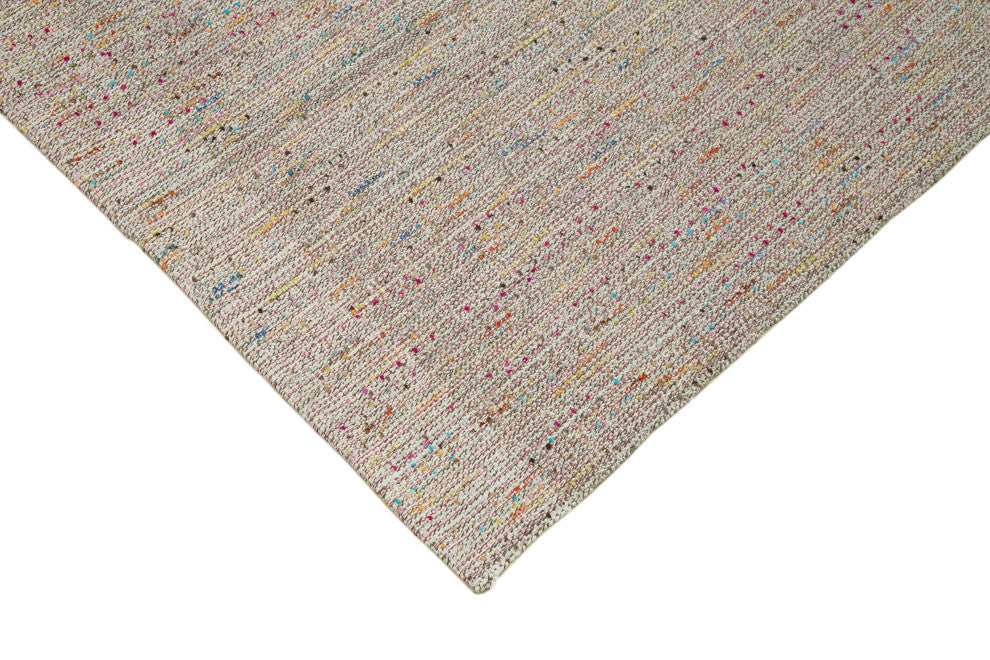 Rug N Carpet - Handmade Turkish 10' 5'' x 13' 5'' Modern Design Wool Kilim Rug