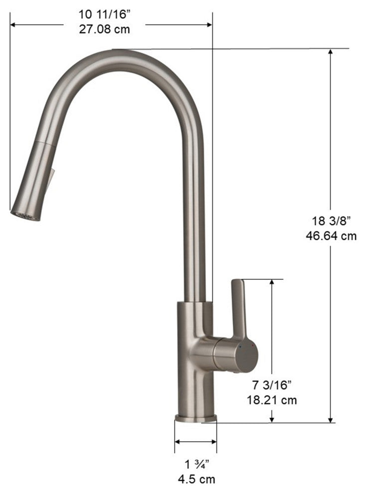 Aria Pull-Down Kitchen Faucet, Brushed Nickel