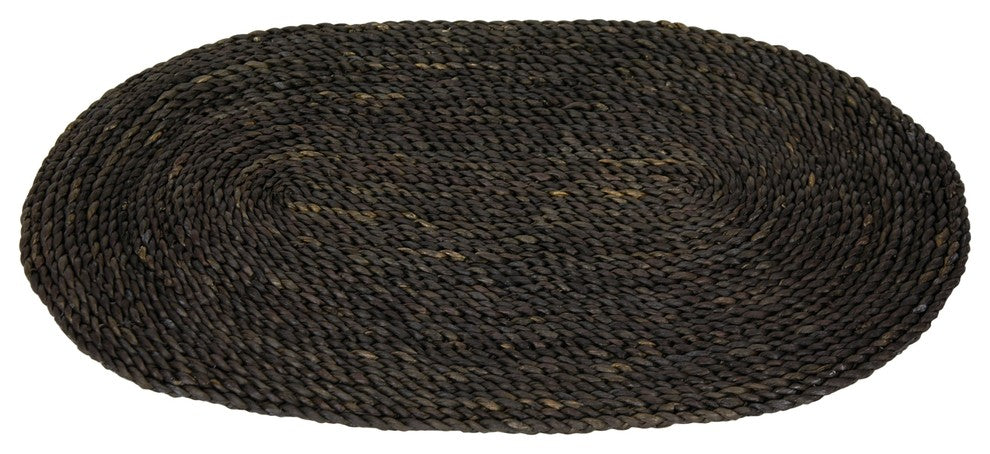 Woven Maize Rug, Black
