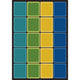 Blocks Abound 5'4" X 7'8" Area Rug, Color Earthtone