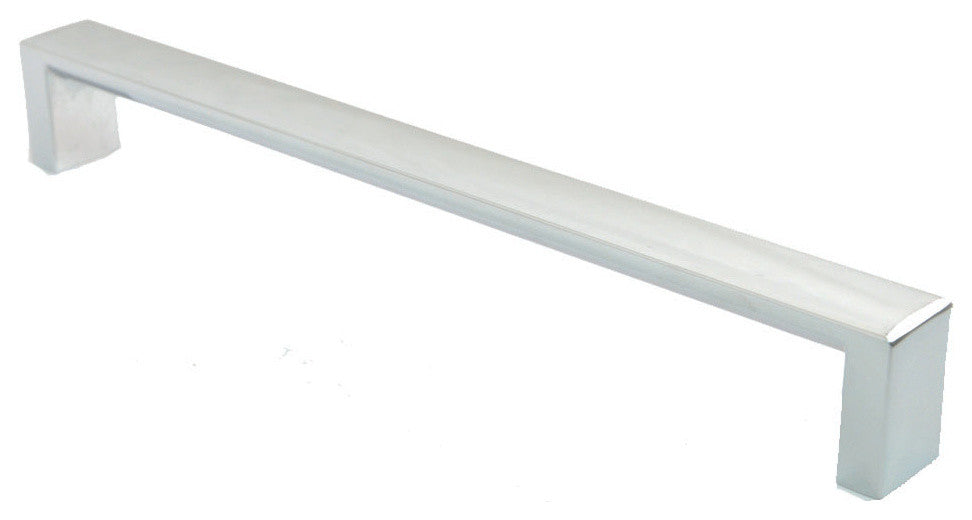 8" Modern Square Pull, Satin Nickel