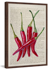 "Red Hot Chilies II" Framed Painting Print, 12"x18"