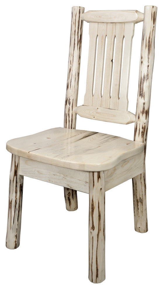 Montana Collection Side Chair w/ Ergonomic Wooden Seat, Ready To Finish