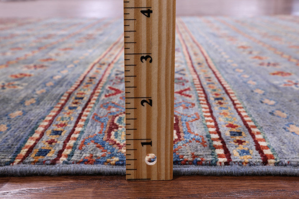 4' 0" X 5' 11" Super Kazak Khorjin Hand Knotted Wool Rug - Q12388