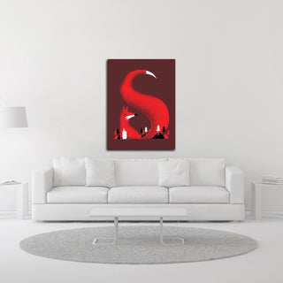 "S Like a Fox" by Robert Farkas, Print on Canvas, 18"x24"