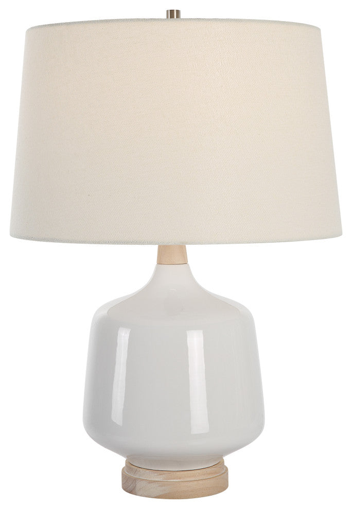 Opal Gloss White Table Lamp