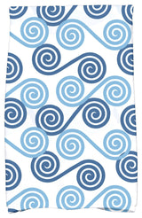 Rip Curl, Geometric Print Kitchen Towel, Blue