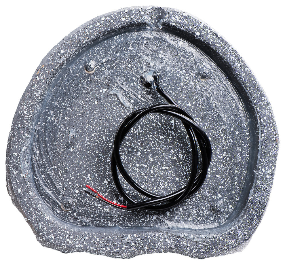 6.5" 150W Weather Resistant Outdoor Rock Speaker Pair, Grey
