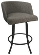 Joey Swivel Metal Stools, Set of 3, Mojave Gray Gray, 30"
