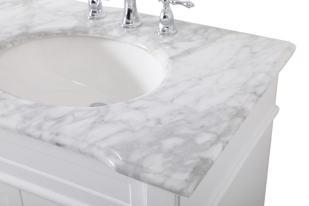 Home Living 72" Double Bathroom Vanity Set, White