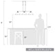 Duncan 3 Light Linear Pendant, Black, Matte Black Shades