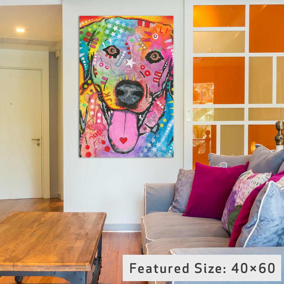 "Loving Joy" by Dean Russo, 40x26x1.5"