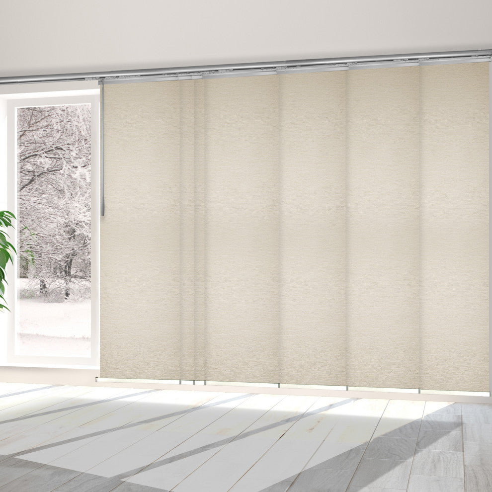 Natalia 7-Panel Track Extendable Vertical Blinds 110-153"W