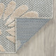 Omalley Modern Floral Area Rug, Beige & Gray, 8'10" X 12'2"