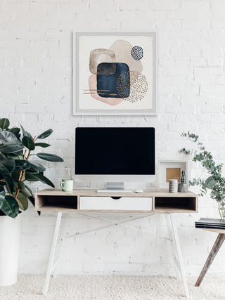 "Infinite Layers" Framed Painting Print, 24x24