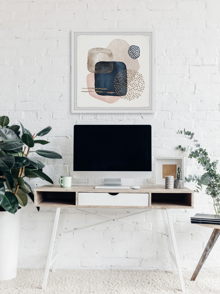 "Infinite Layers" Framed Painting Print, 24x24