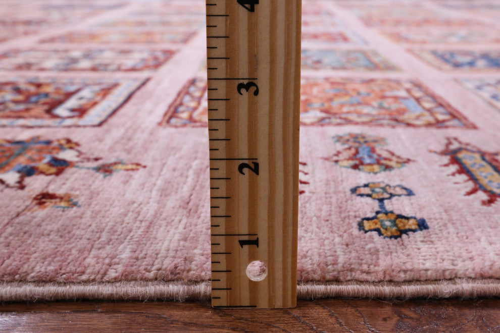 5' 8" X 7' 2" Persian Garden Design Hand Knotted Wool Rug Q11223