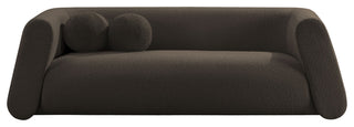 Abbington Boucle Fabric Upholstered Sofa, Brown