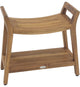Patented AsiaÂ® Ascend Teak Shower Bench with Shelf