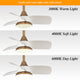 28 in. Modern Integrated LED Indoor Ceiling Fan with Remote Control and DC Motor