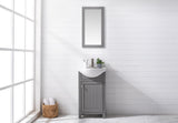 Design Element Marian 24" Transitional Single Sink Vanity, Gray