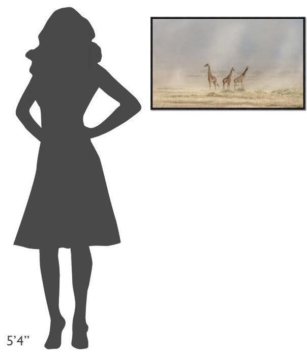"Weathering The Amboseli Dust Devils"  by Jeffrey C. Sink, 31x18"