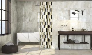 30"x30" Corfu N Plus Porcelain Tiles, Set of 2, Marfil