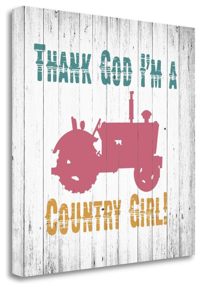 "Country Girl" By Alicia Soave,Ready to Hang Giclee Print on Gallery Wrap Canvas