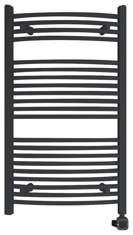 HEATGENE Smart Towel Warmer With Timer and Temperature Control, Matt Black