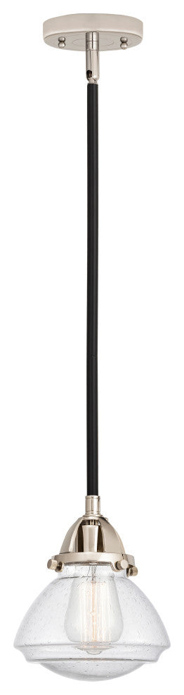 Olean Mini Pendant, Black Polished Nickel, Seedy, Seedy