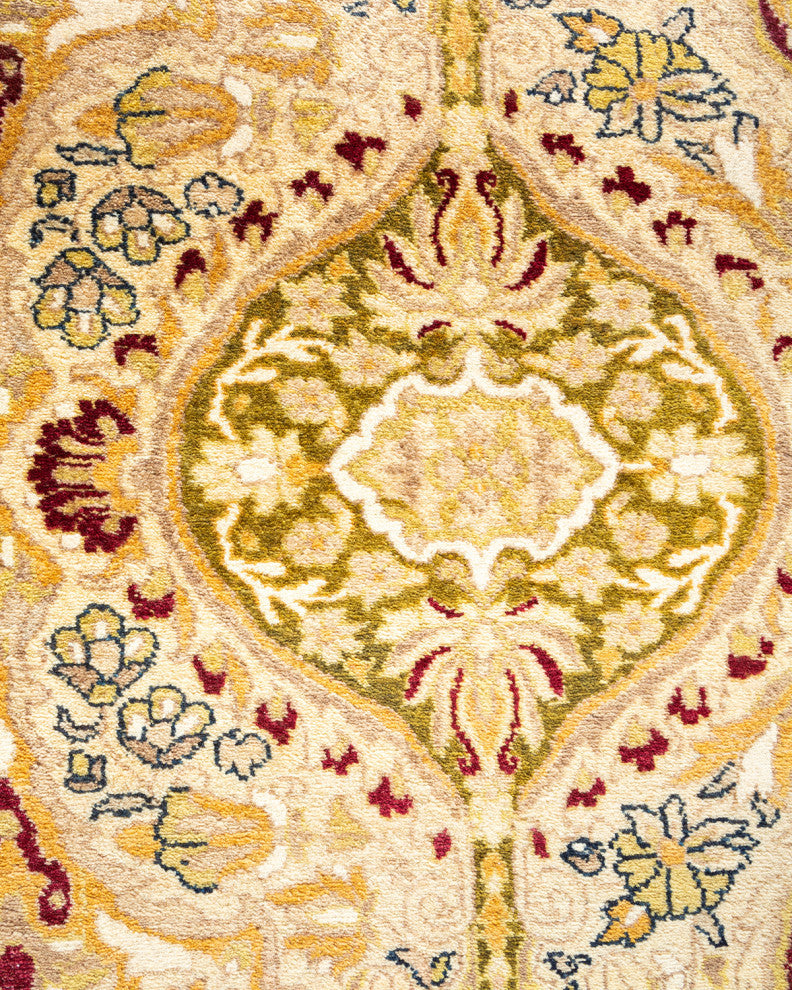 Aubrey, One-of-a-Kind Hand-Knotted Area Rug, Ivory, 8' 1"x10' 1"