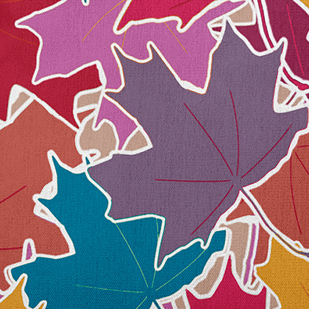 Leaf Pile Accent Pillow, Larkspur, 26"x26"