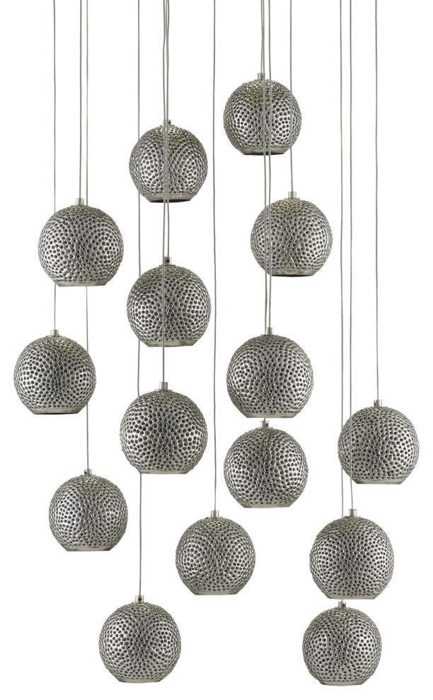 Giro Round 15-Light Multi-Drop Pendant