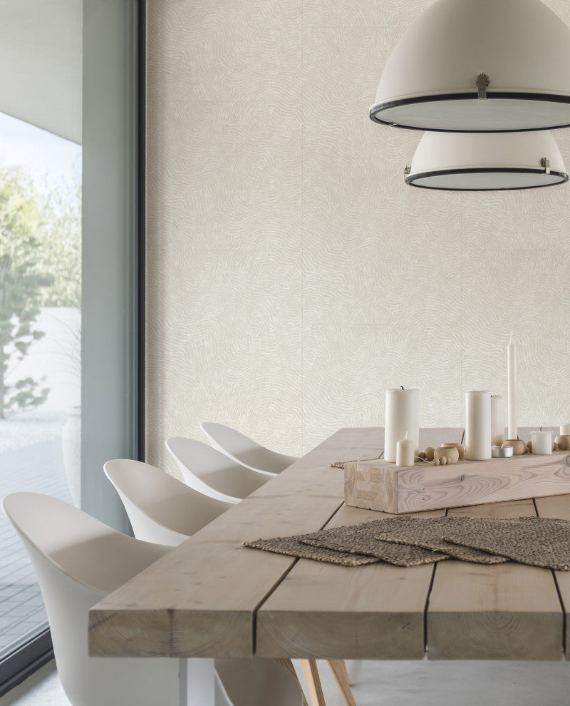 White Modern Wood Wallpaper