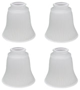 Aspen Creative 23036-4 Replacement Frosted Ribbed Glass Shade 4 Pack
