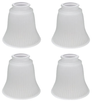Aspen Creative 23036-4 Replacement Frosted Ribbed Glass Shade 4 Pack