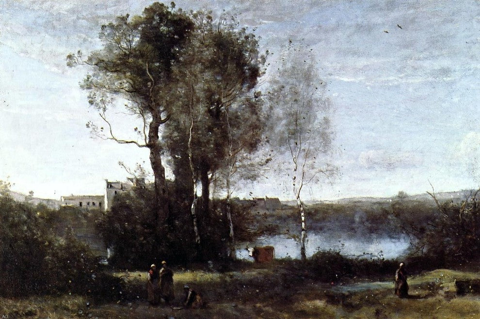 Jean-Baptiste-Camille Corot Large Sharecropping Farm Wall Decal