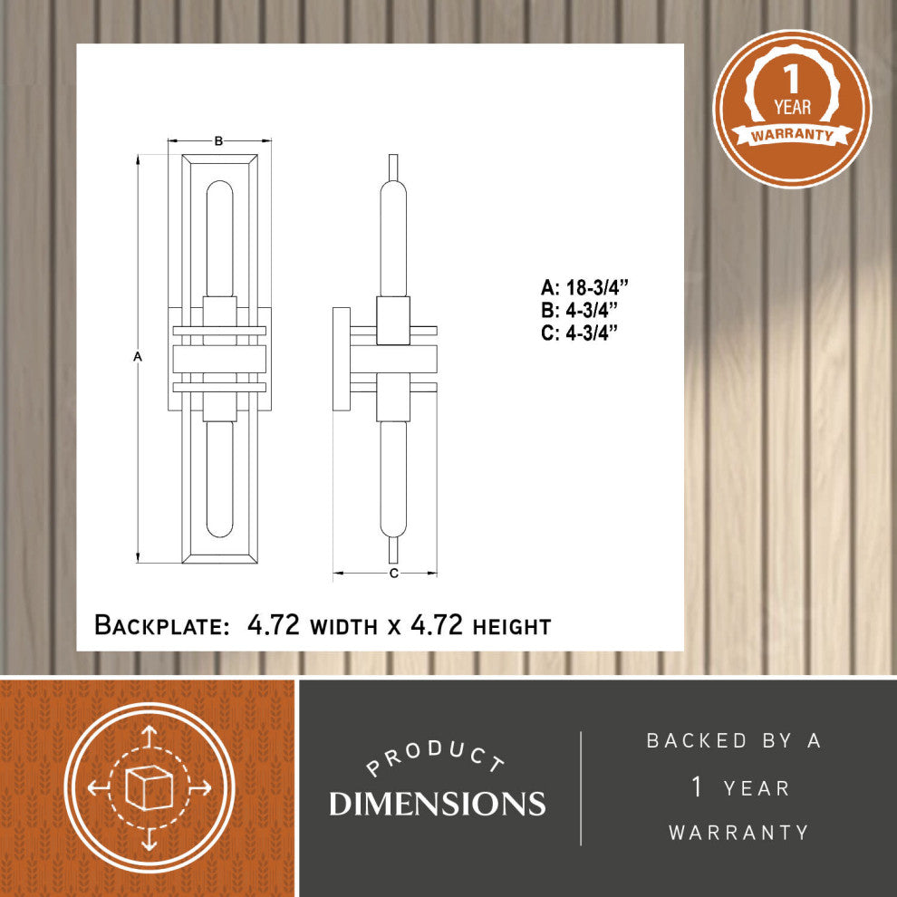 Marquis 2 Light Wall Light Matte Black