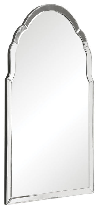 Uttermost Brayden Traditional MDF Wood Arch Decorative Mirror in Silver