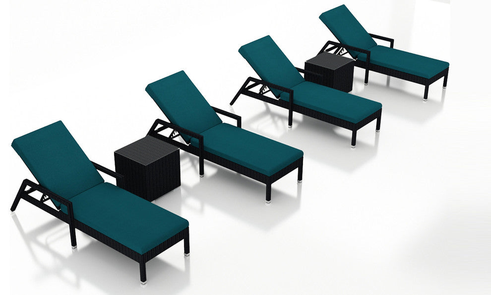 Urbana 6 Piece Chaise Lounge Set, Spectrum Peacock
