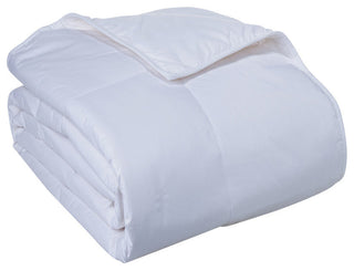 Cottonpure 100% Sustainable Cotton Filled Blanket, Bright White, Full/Queen